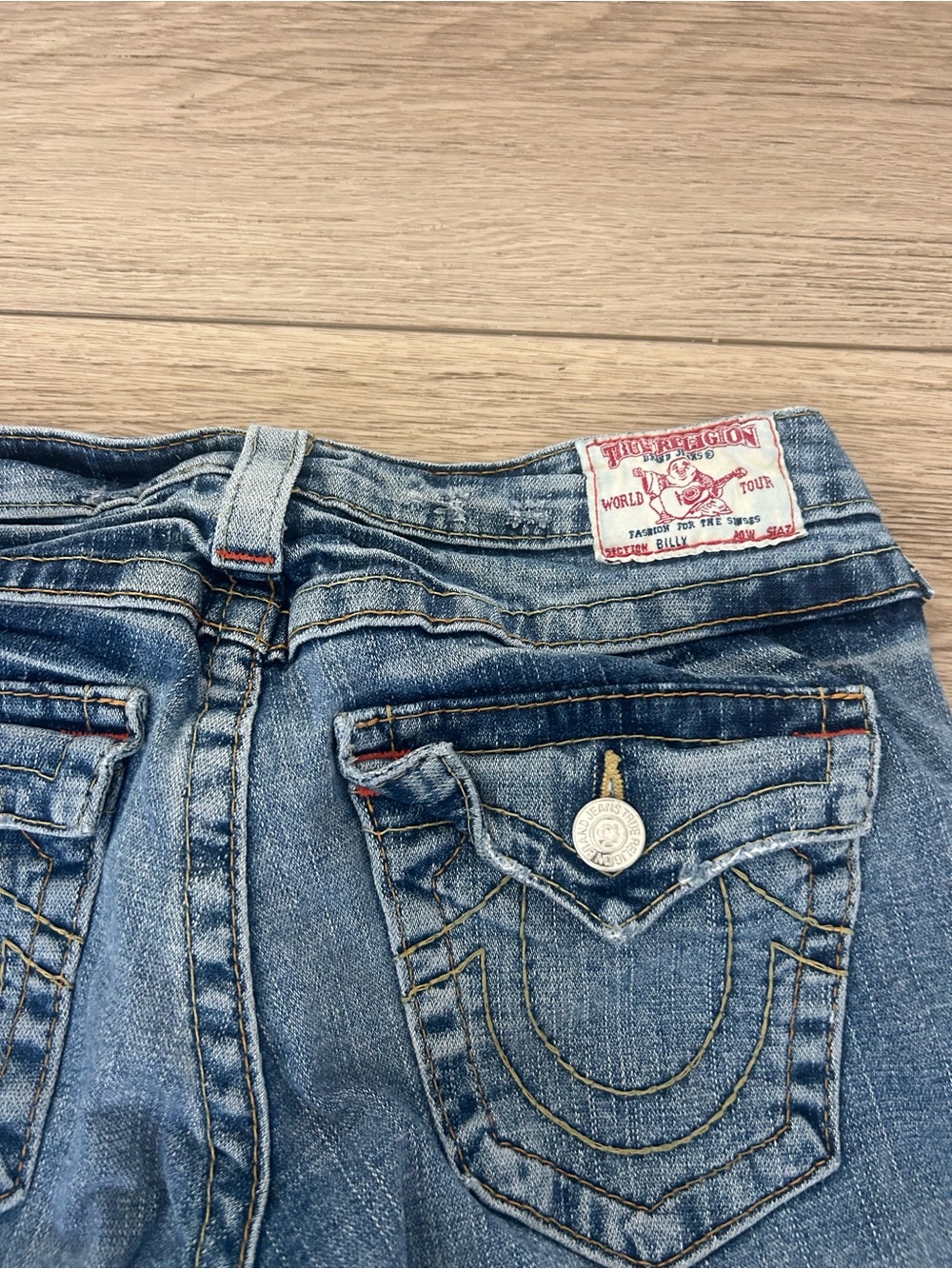 True Religion Women's Blue Flare Jeans